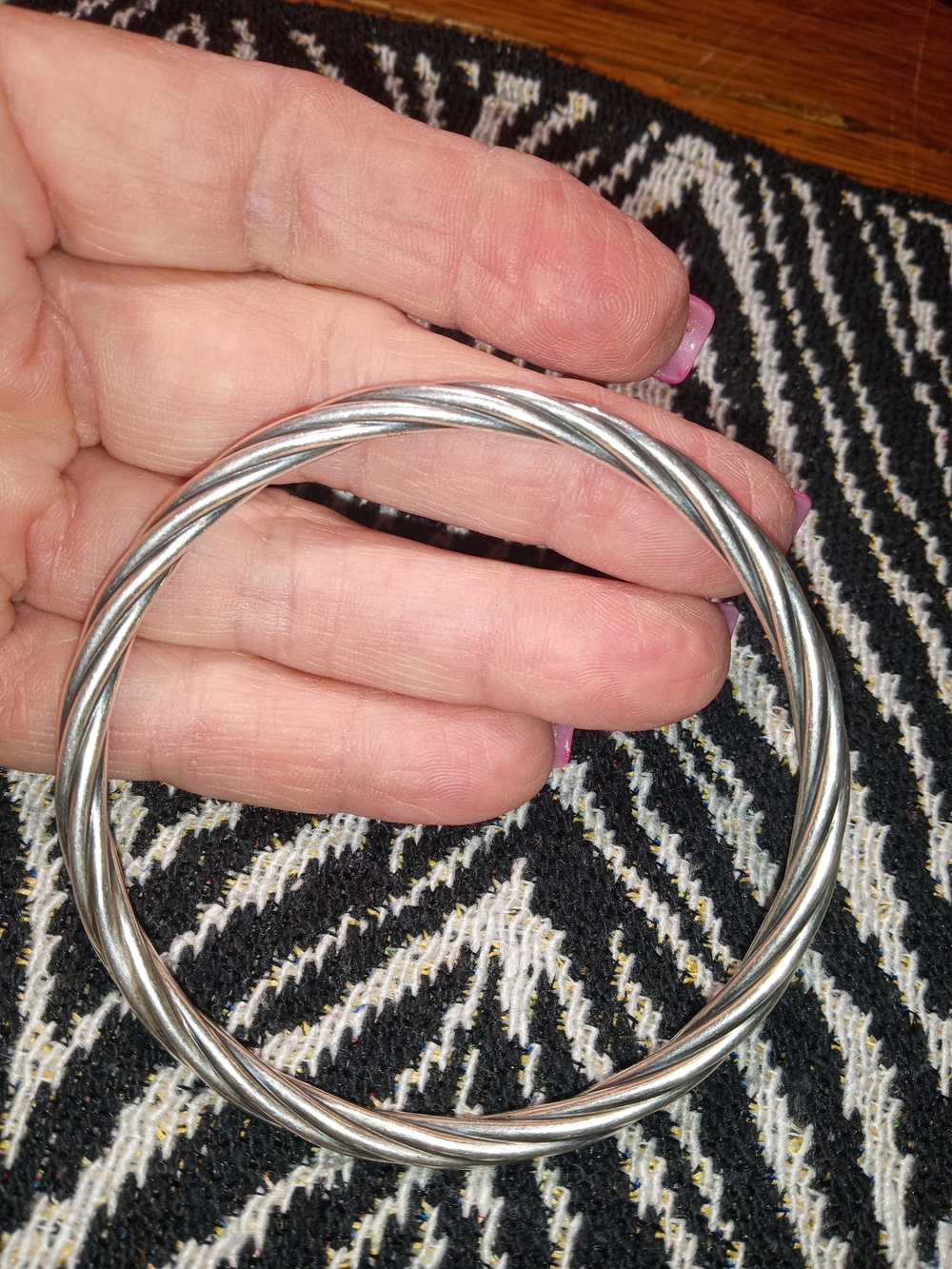 Silpada Silver Twisted Double-Bangle Bracelet
